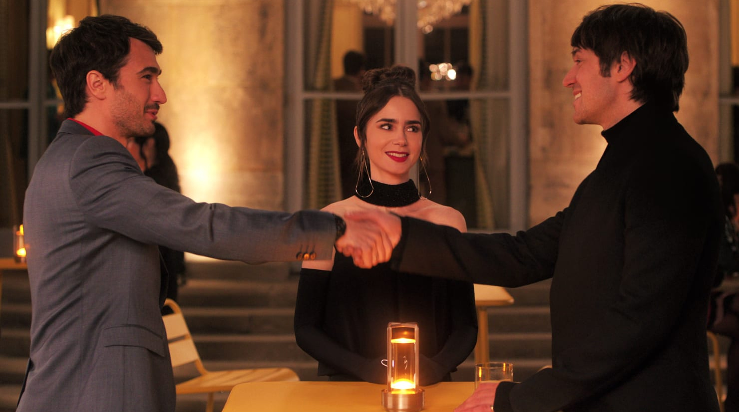 Marcello gets introduced to Gabriel at Villa Borghese. (Photo: Netflix)