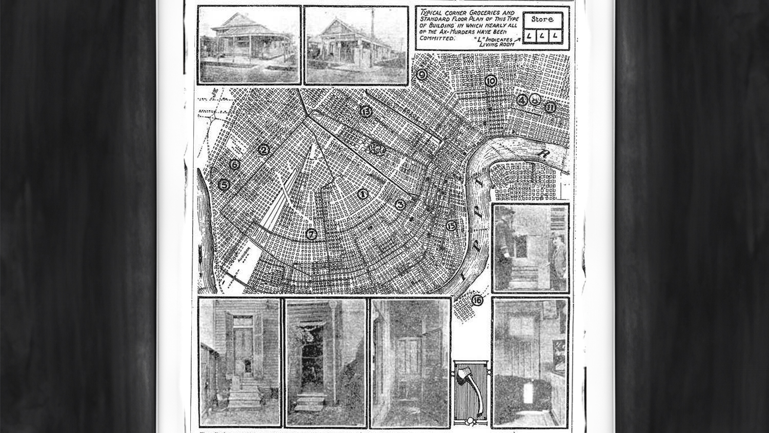 Illustrated Map of AX Murders Published by the Times (Photo: Miriam Davis)