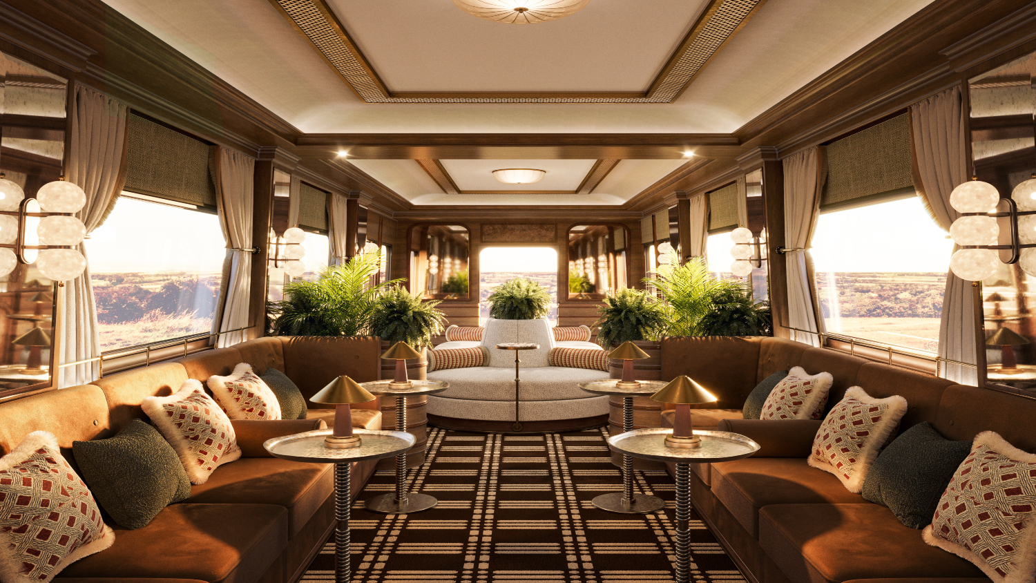 The Bar onboard the Belmond Britannica Explorer.