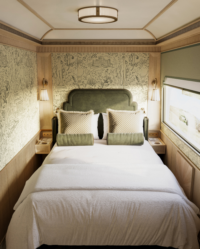 One of the luxurious suites on the Britannica Explorer.