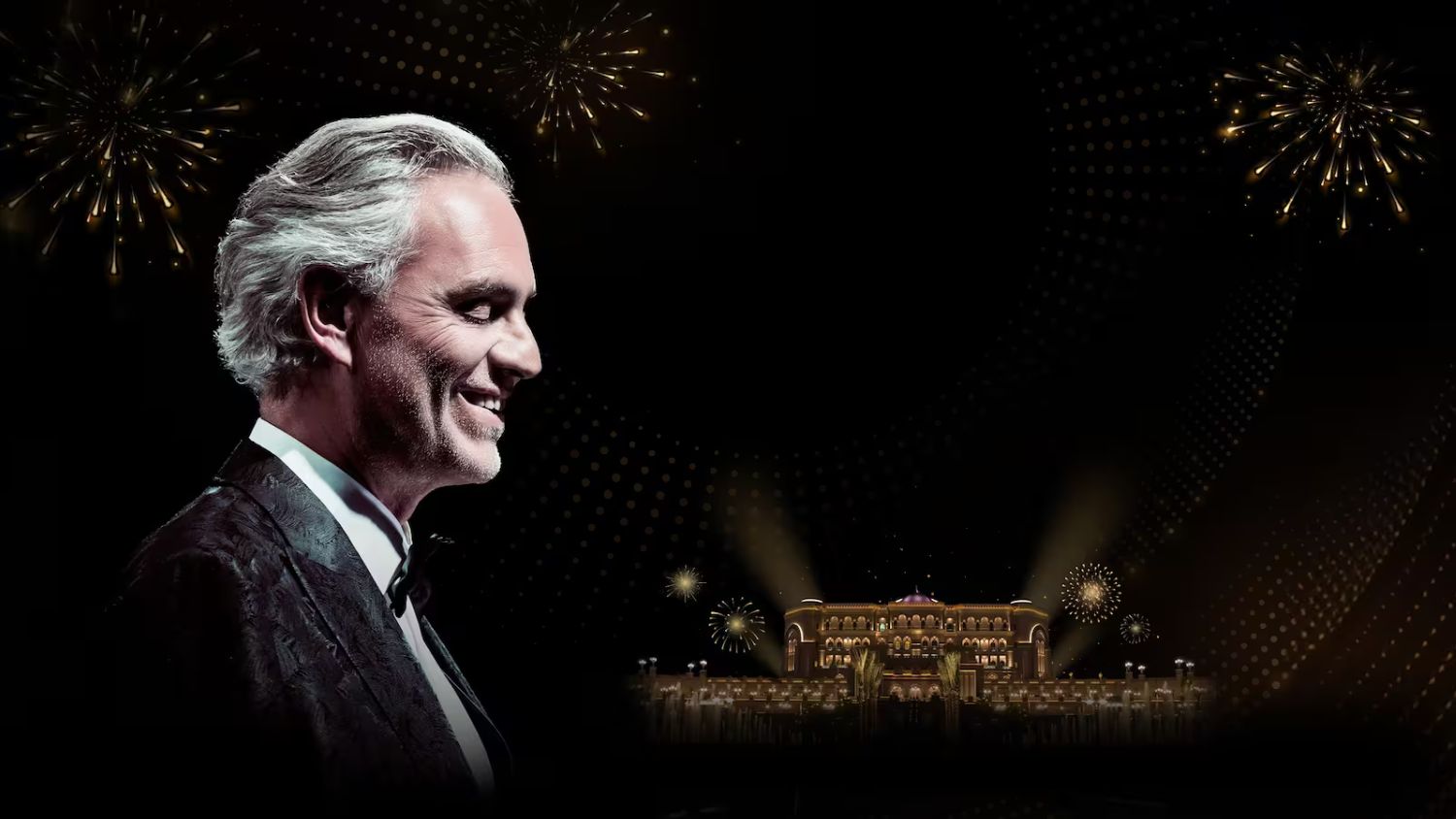 Andrea Bocelli at Emirates Palace Mandarin Oriental, Abu Dhabi.