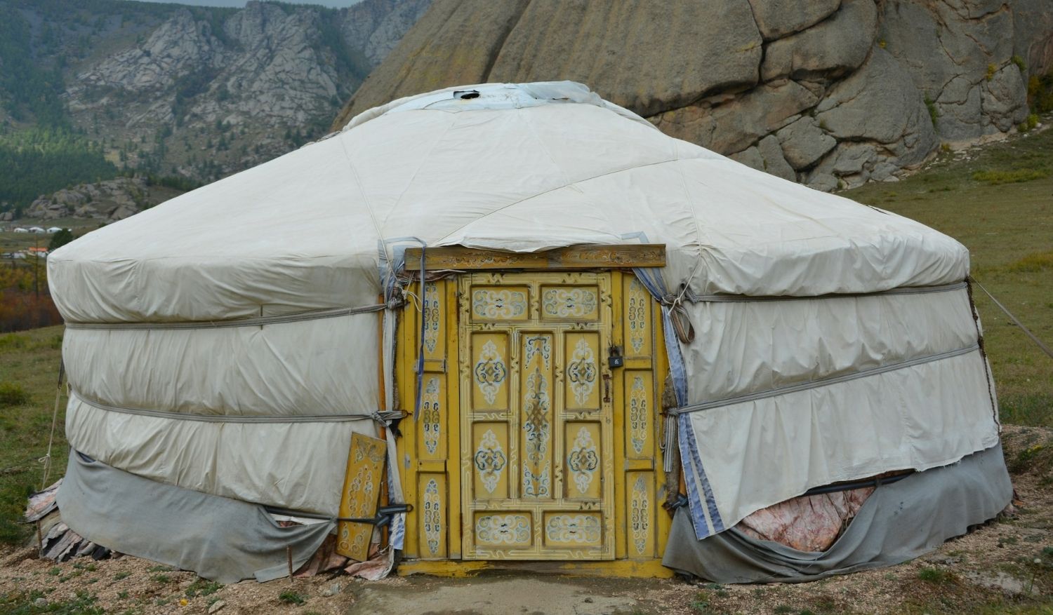 A Mongolian yurt