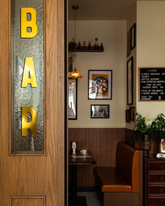 Bar Leone Hong Kong’s old-fashioned entrance brings back nostalgia.