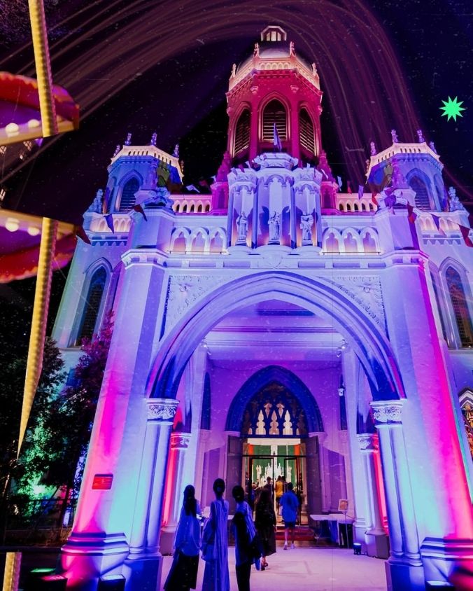 Castle installation at Singapore Night Festival.
