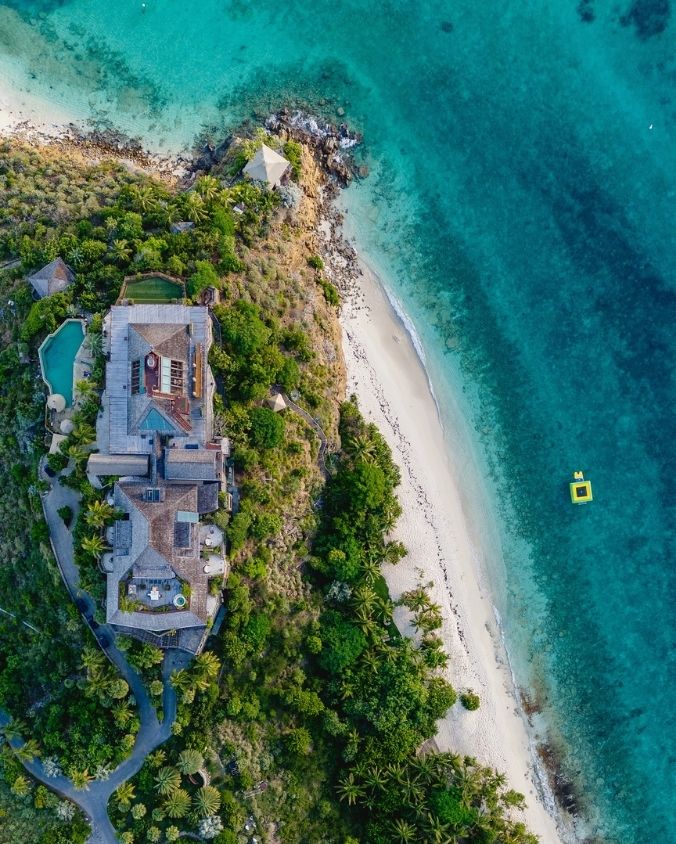Necker Island in British Virgin Islands