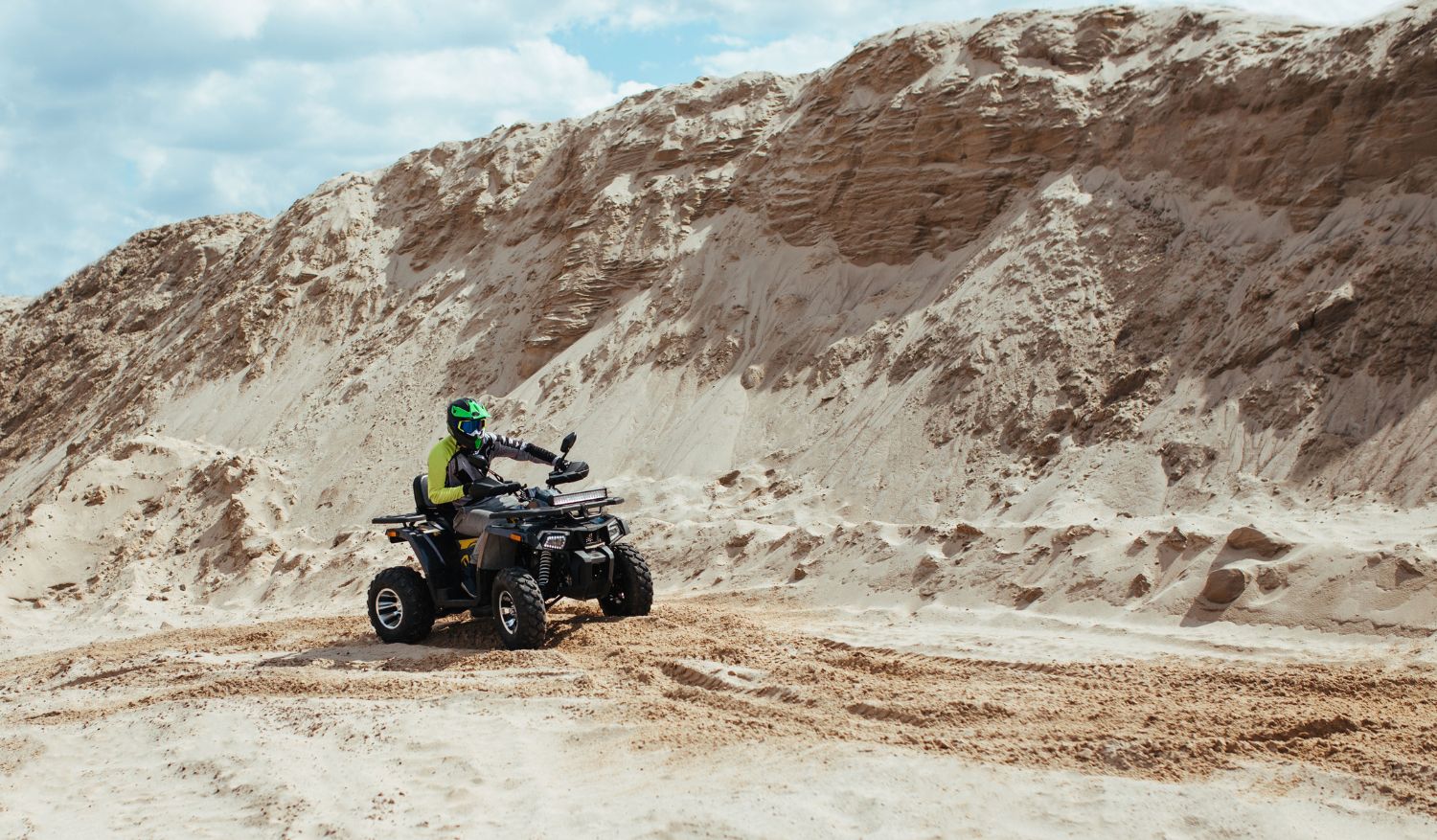 Quad biking here is less about speed and more about navigating the landscape.