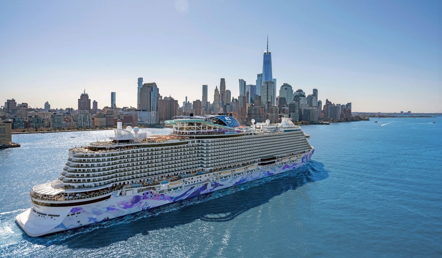 The Norwegian Cruise Line arrival in New York City.