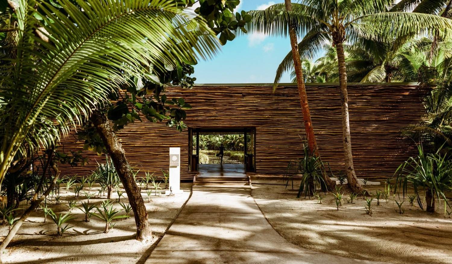 The Polynesian remote wellness retreat has an open-air spa instead of the usual indoor spa.