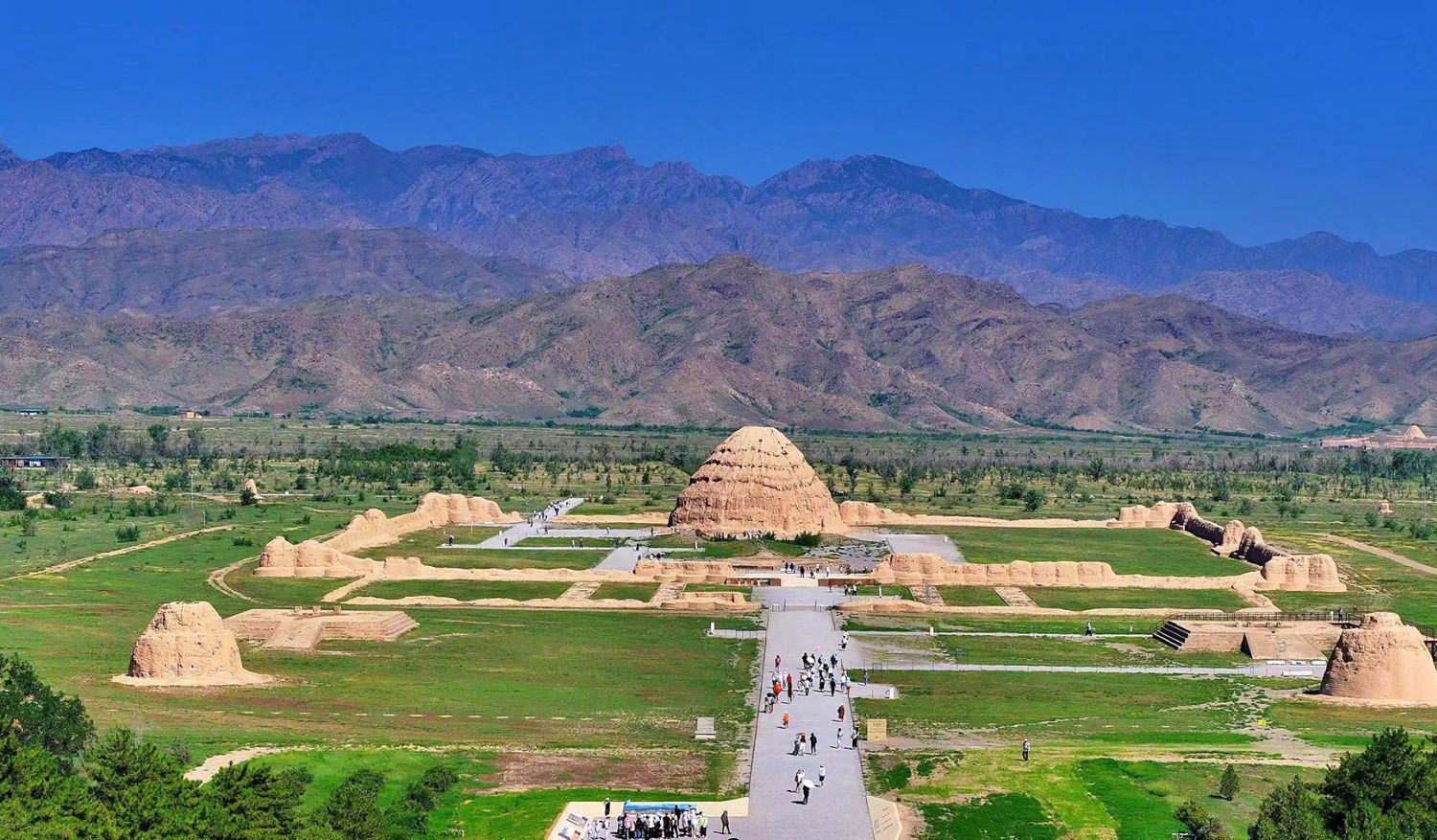 Xixia Imperial Tombs, China.