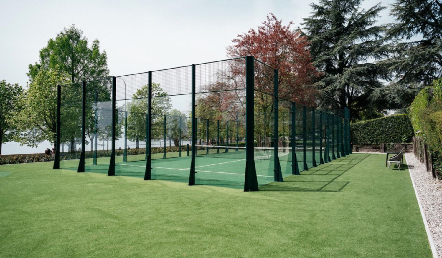Guests can enjoy a casual rally or competitive match at Beau-Rivage Palace.