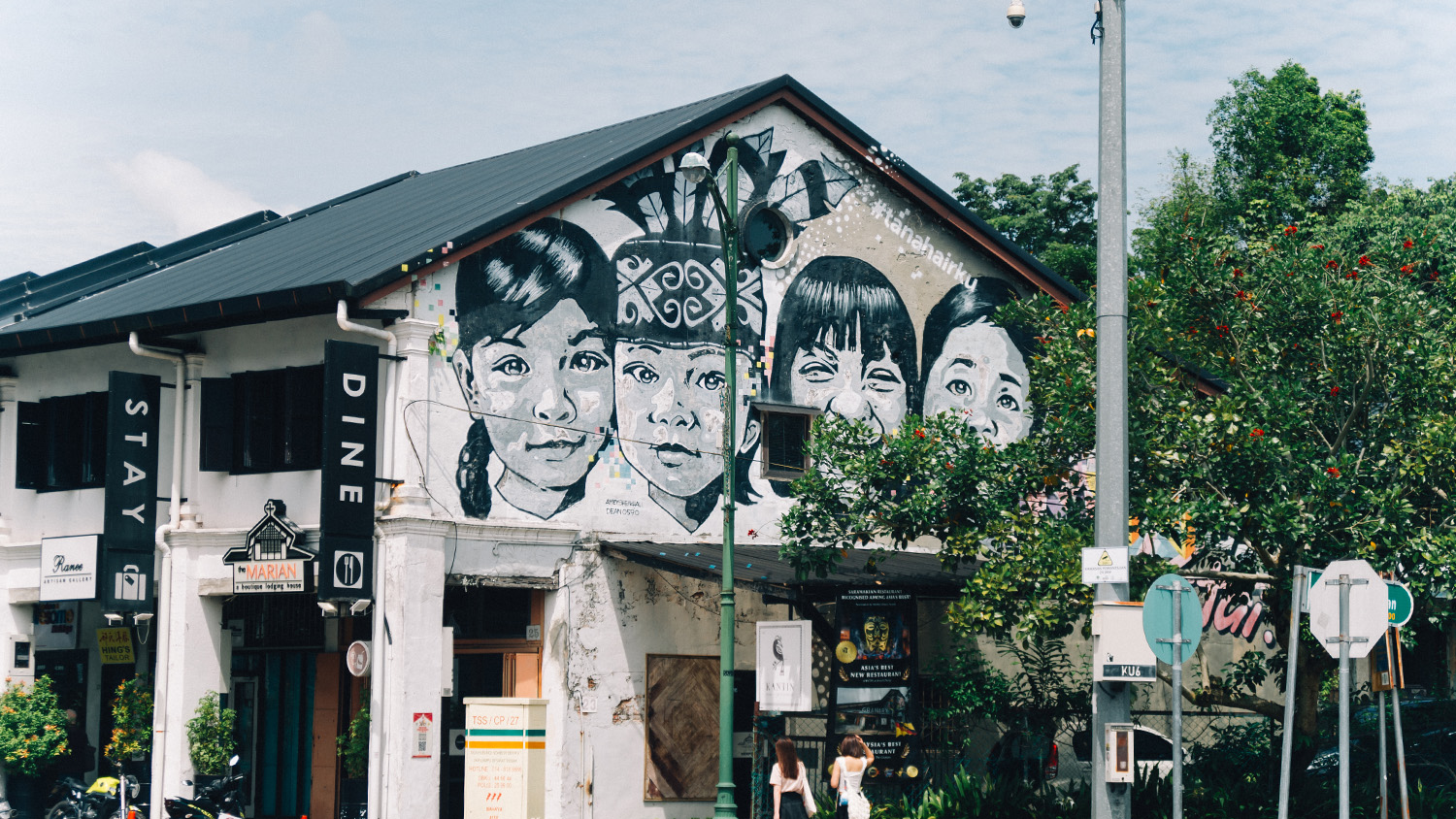 A guided heritage walk through the old streets of Kuching, Sarawak.