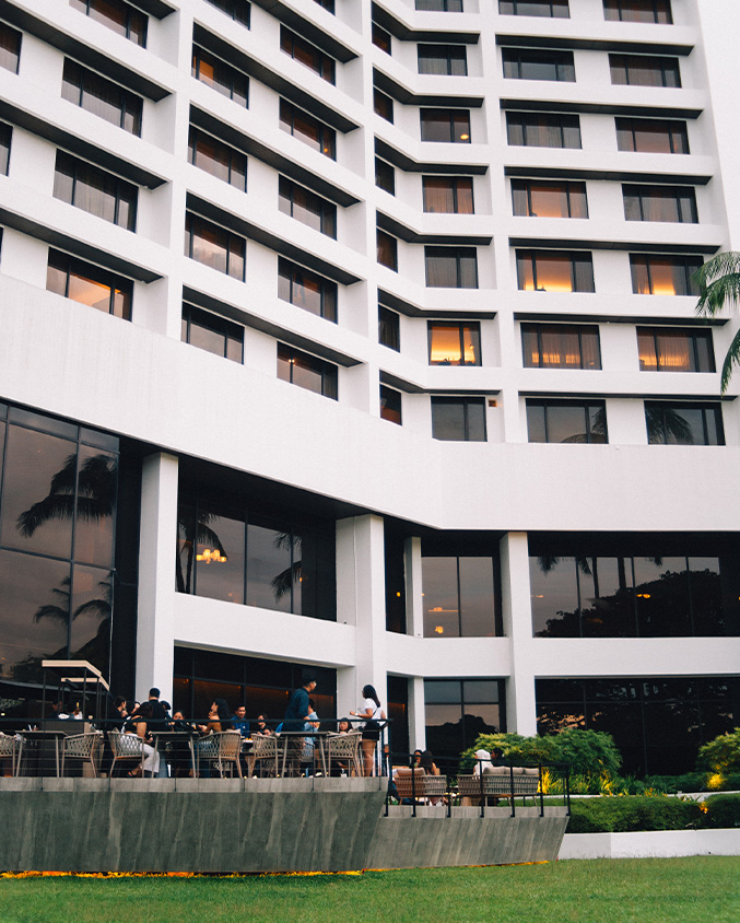 A newly renovated alfresco space, ideal for sunset cocktails.