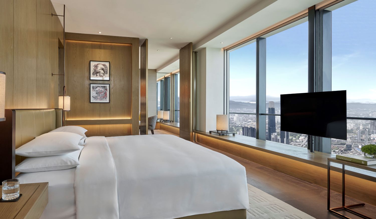 The Park Suite bedroom at Park Hyatt Kuala Lumpur.