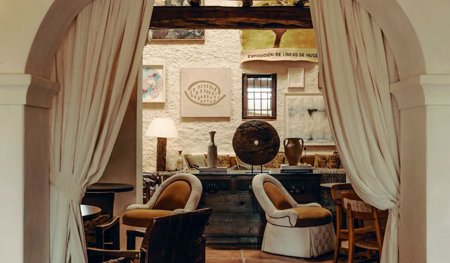 The interiors blend traditional Spanish craftsmanship with Soho House’s signature aesthetic. (Credit: Edvinas Bruzas)