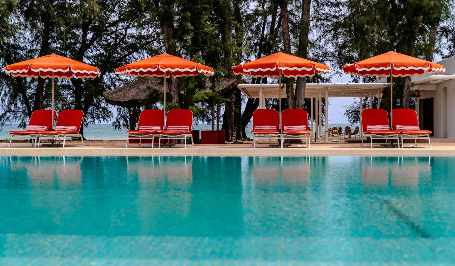 The pool area at The Standard, Pattaya Na Jomtien.