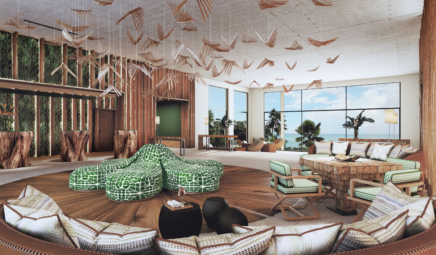 The resort’s wellness centre is fully equipped with hammam rituals, spa treatments, yoga palapas, lush gardens, and Zen zones.