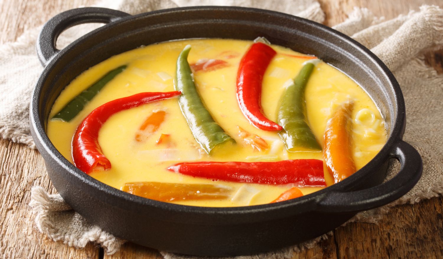 Ema datshi, the fiery national dish made of chillies and cheese.