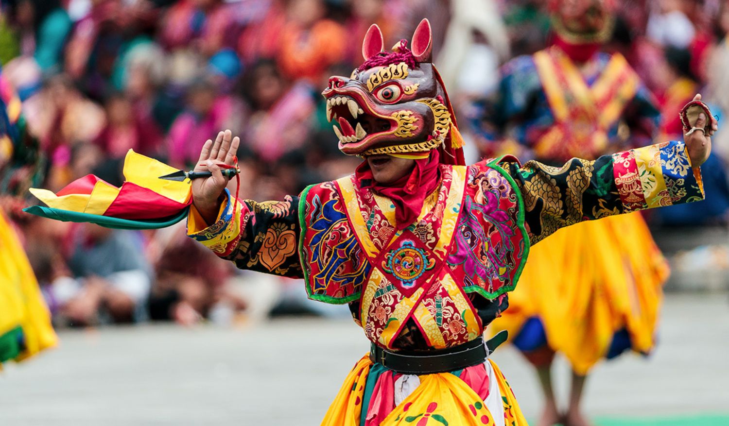 The Dance of the Stags features performers in deer masks. (Photo: Breathe Bhutan)